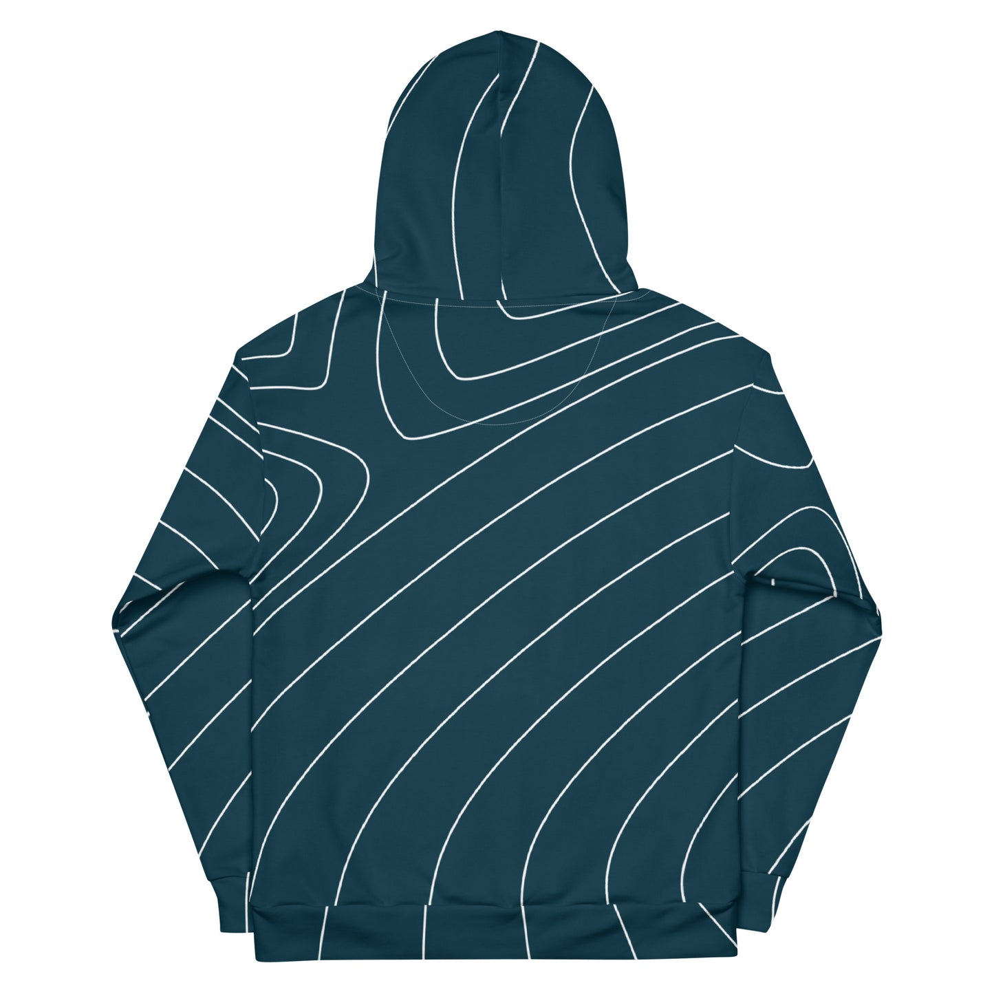 White Lines Hoodie - Teal