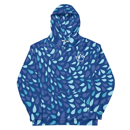 Raindrops Hoodie - Blue