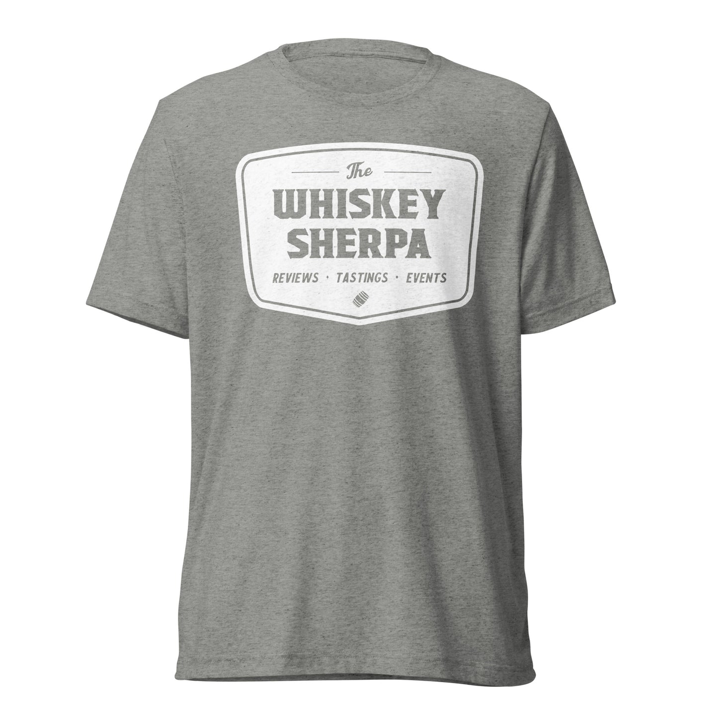 Whiskey Sherpa - Tri Blend Tee - White Logo