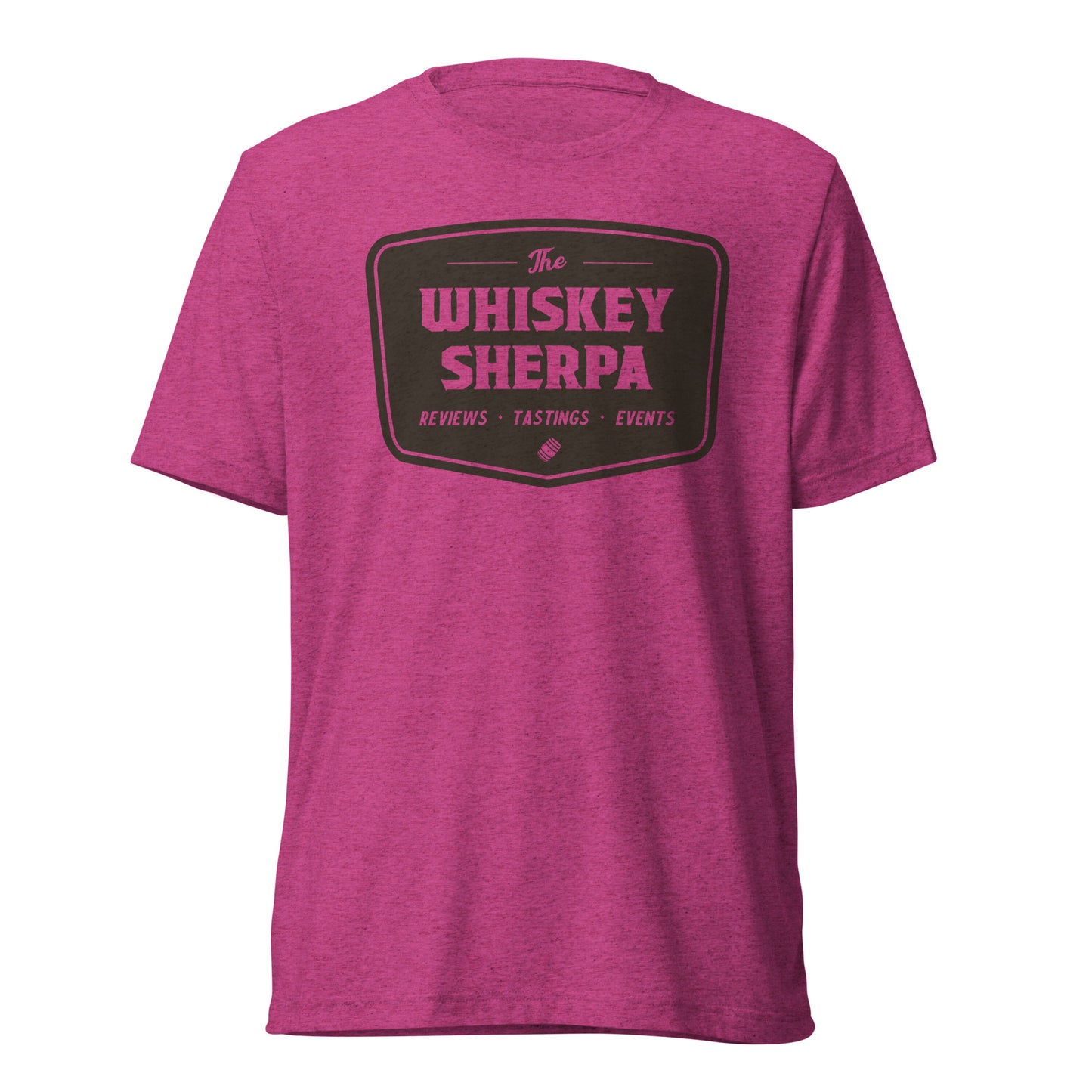 Whiskey Sherpa - Tri Blend Tee - Brown Logo