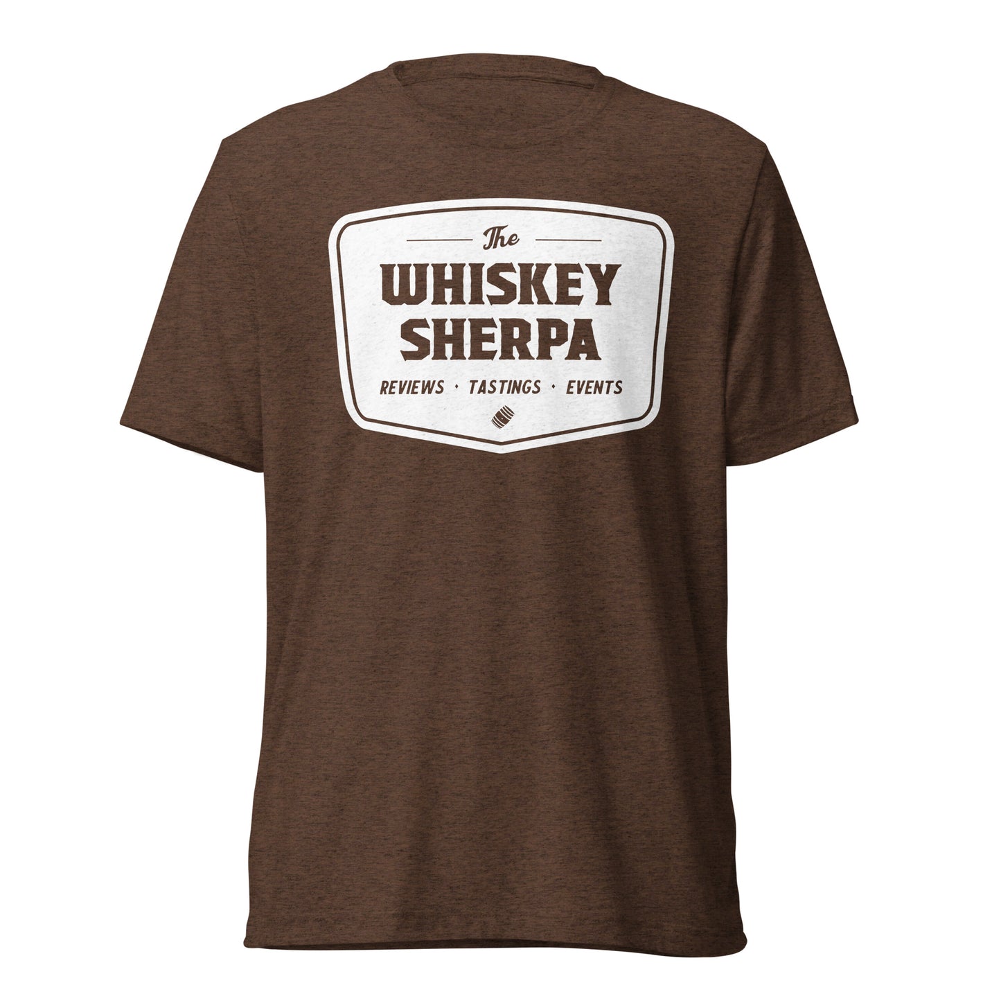 Whiskey Sherpa - Tri Blend Tee - White Logo