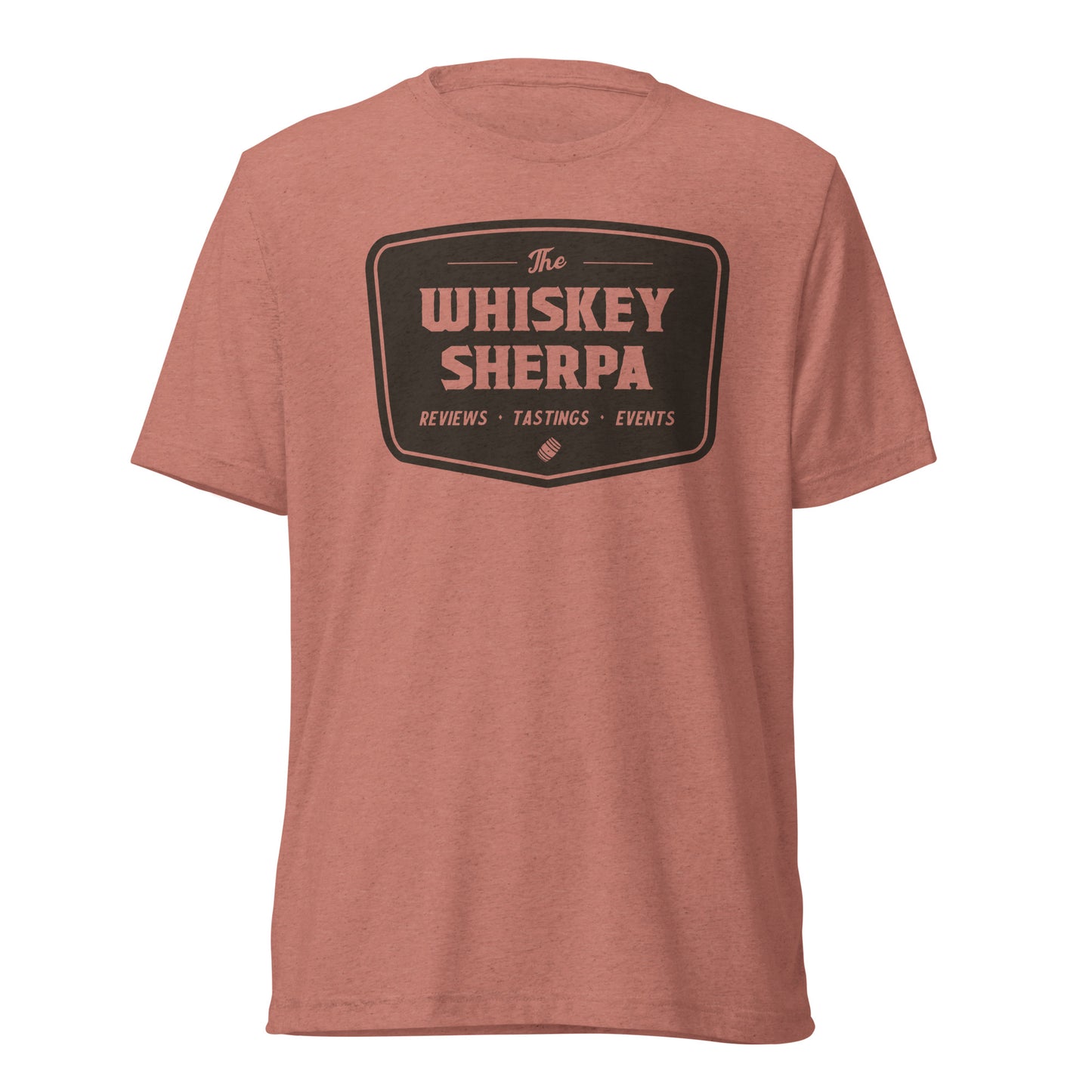 Whiskey Sherpa - Tri Blend Tee - Brown Logo