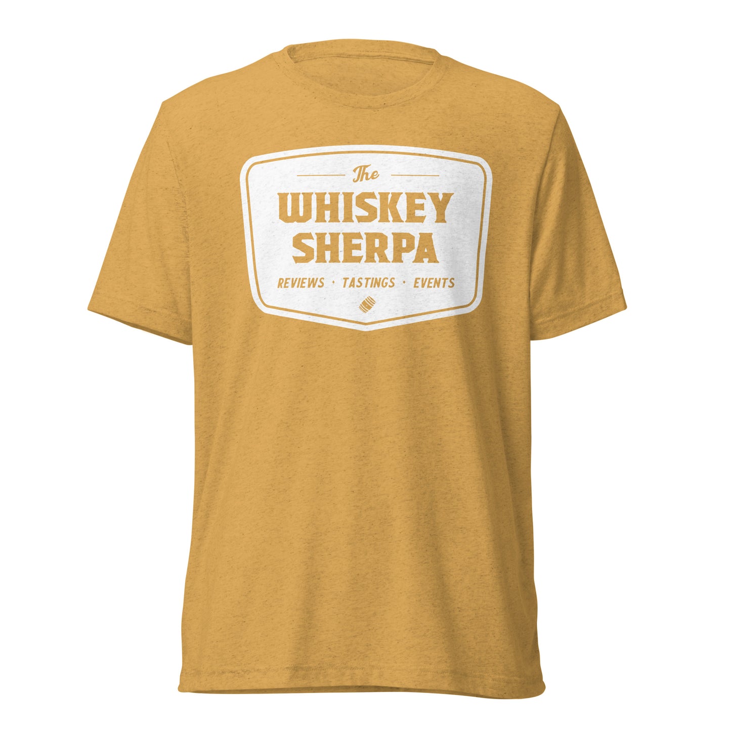 Whiskey Sherpa - Tri Blend Tee - White Logo