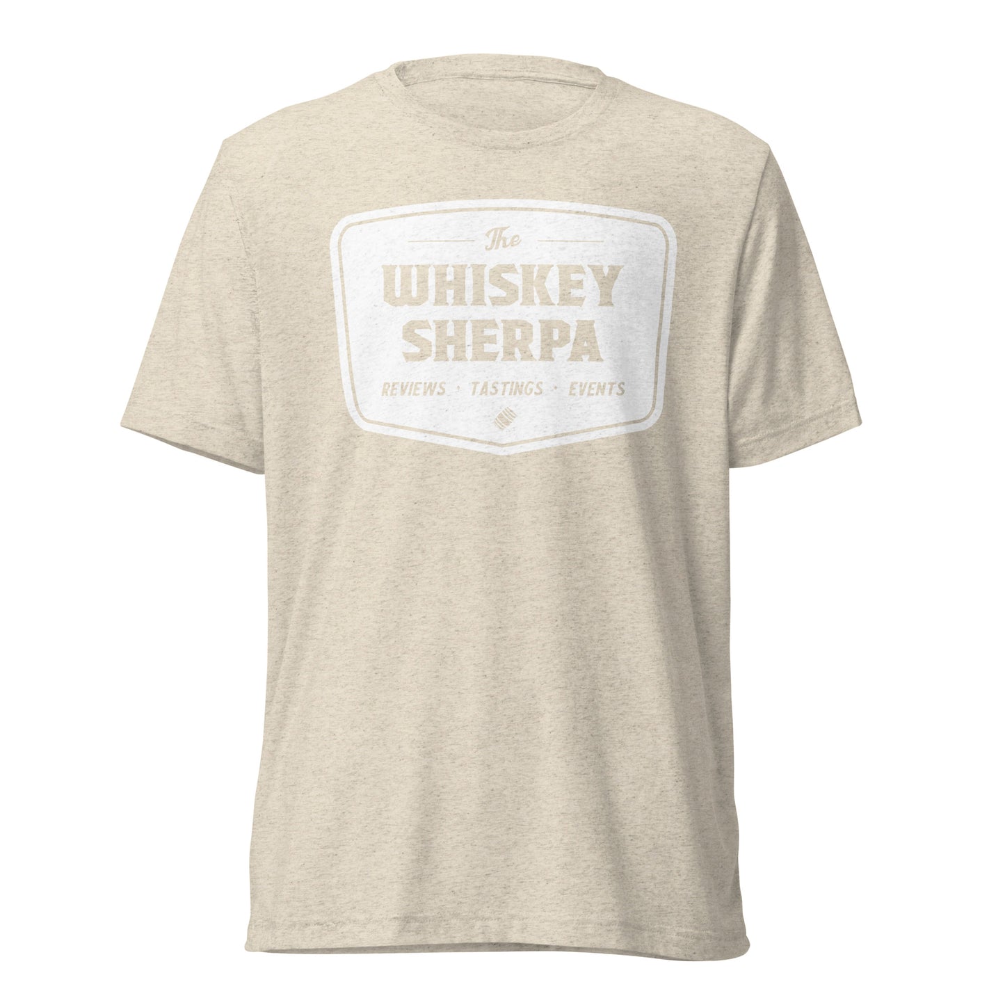 Whiskey Sherpa - Tri Blend Tee - White Logo