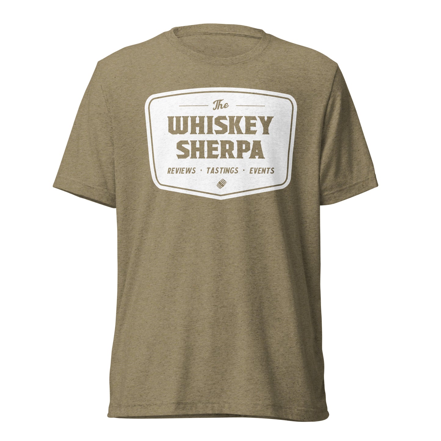 Whiskey Sherpa - Tri Blend Tee - White Logo