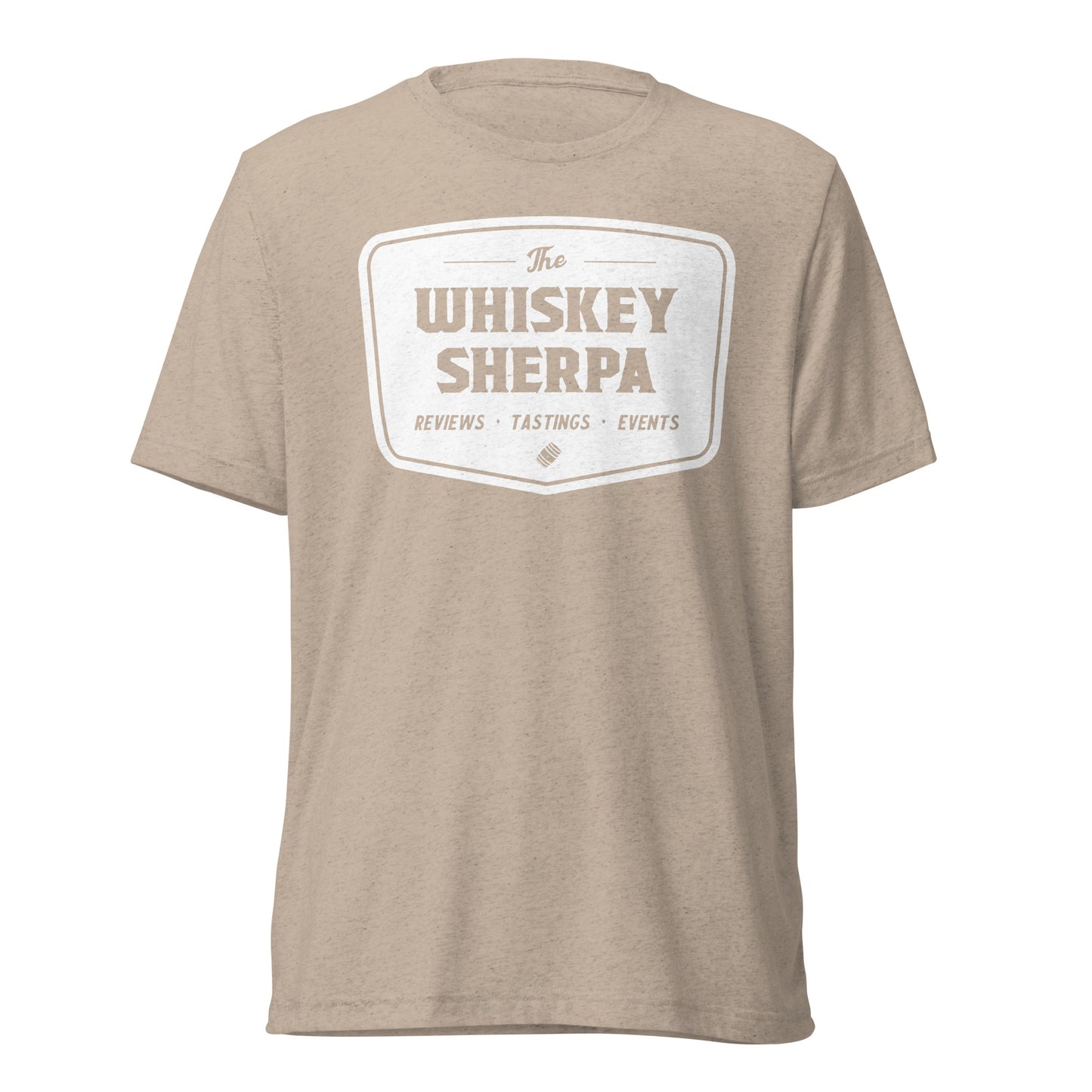 Whiskey Sherpa - Tri Blend Tee - White Logo