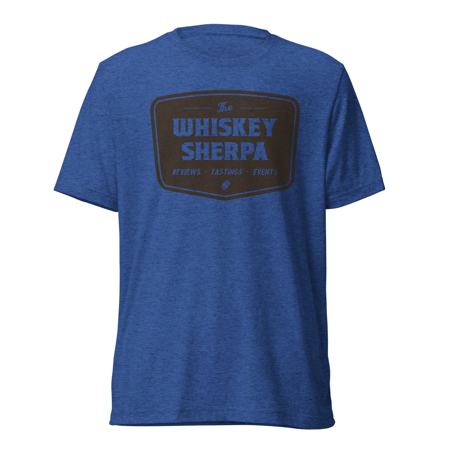 Whiskey Sherpa - Tri Blend Tee - Brown Logo