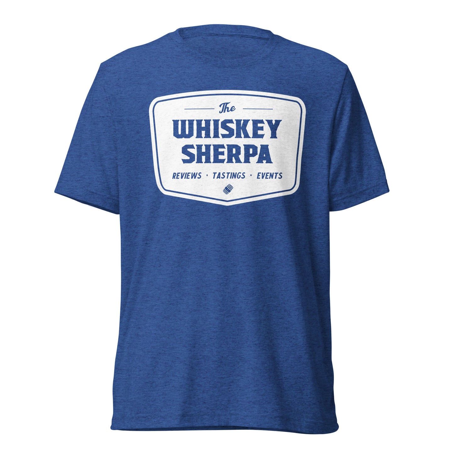 Whiskey Sherpa - Tri Blend Tee - White Logo