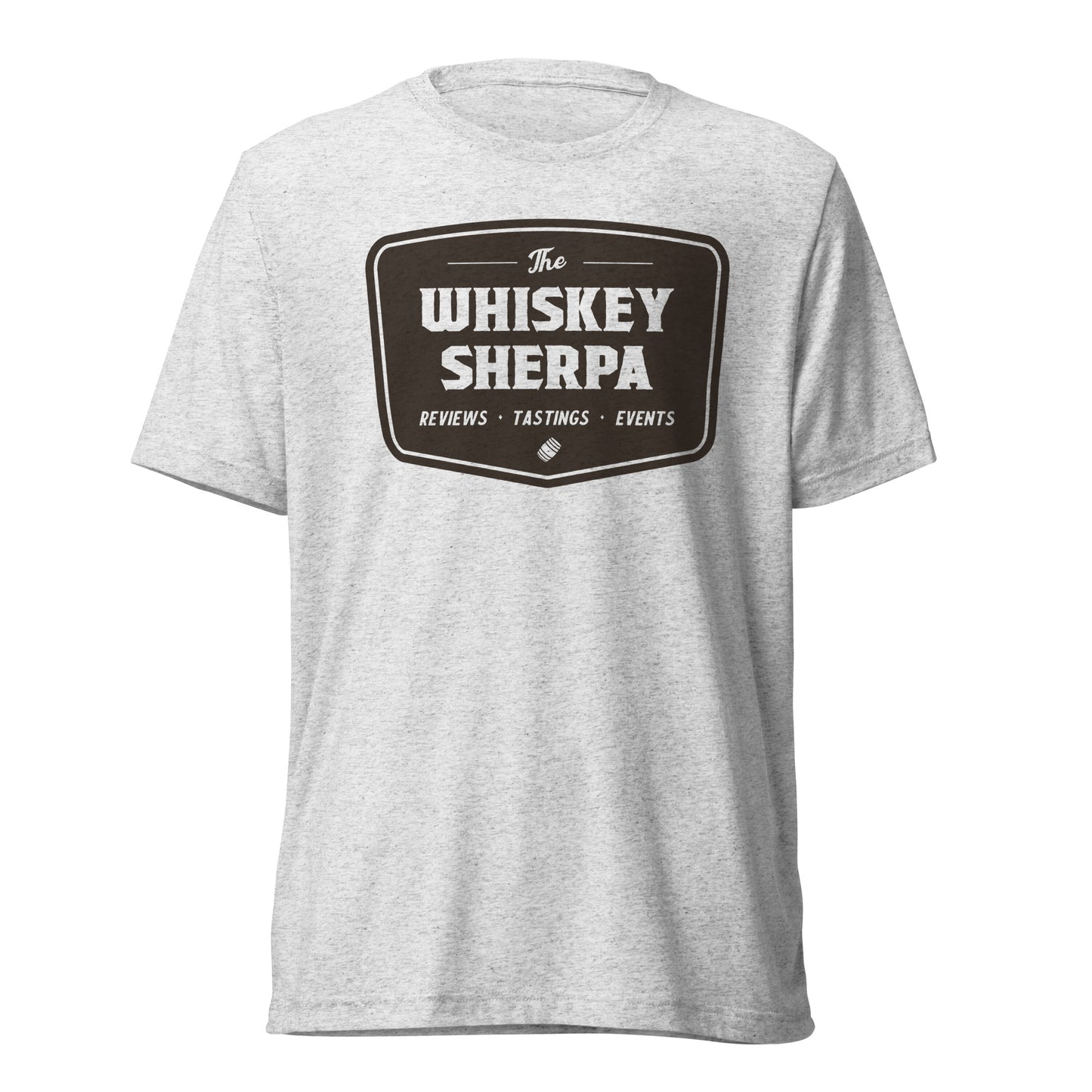 Whiskey Sherpa - Tri Blend Tee - Brown Logo